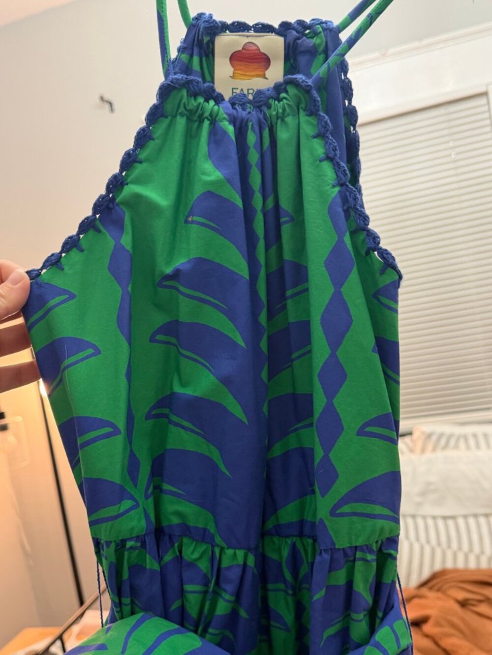 Farm Rio Cotton Maxi Dress - Pineapple Print - Picture 2 of 3